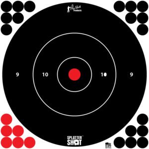 Splatter Shot® 12" White Bullseye Target - 5 db