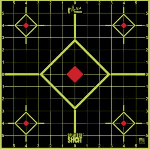 17.75" Square Splatter Shot® Sight-In Target - 5 db
