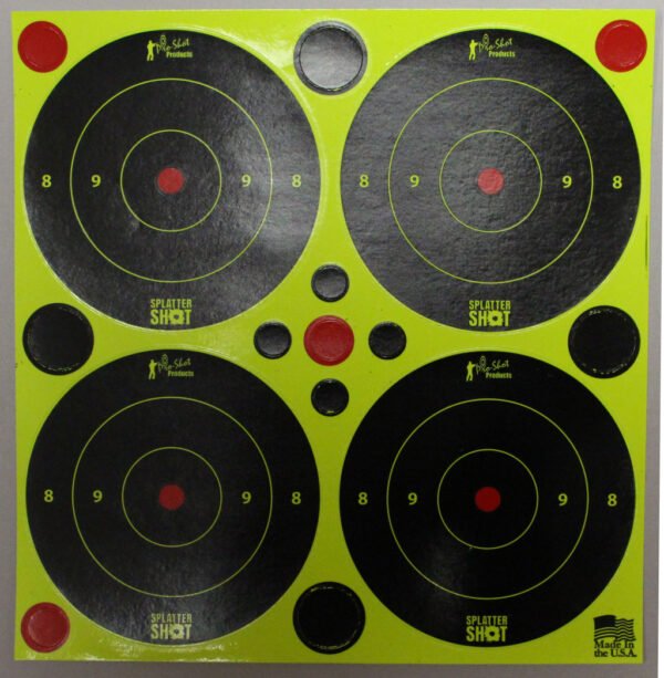3" Green Splatter Shot® Bullseye with Pasters