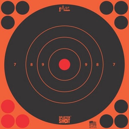 Splatter Shot® 8" Orange Bullseye Target - 6 db