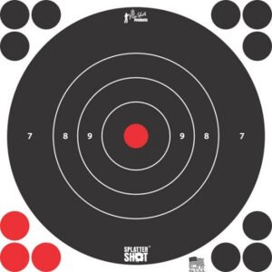Splatter Shot® 8" White Bullseye Target - 6 db