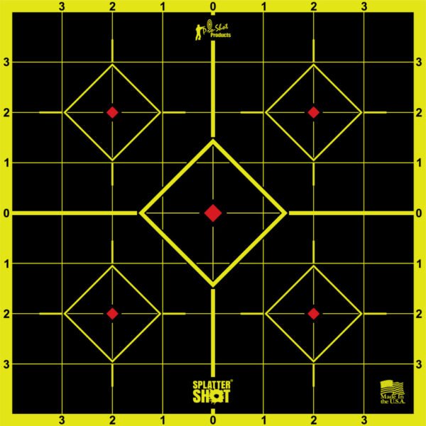Splatter Shot® 8" Green Sight-In Target - Peel & Stick - 6 db