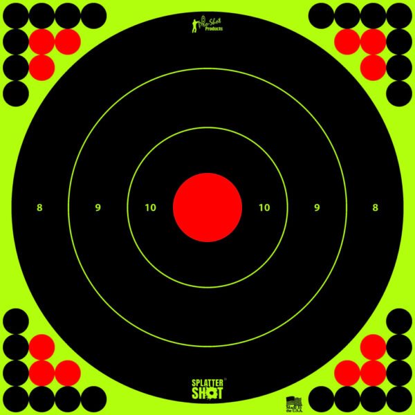 Splatter Shot® 17.25" Green Bullseye Target - 5 db